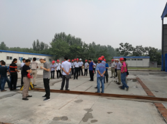 S102項目指揮部來我公司張店梁場召開現(xiàn)場會議