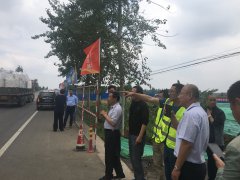 省級(jí)市政安全文明工地考評(píng)專家組對(duì)淄河大道項(xiàng)目現(xiàn)場(chǎng)考核