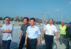 市委書(shū)記周連華視察馬南路孝婦河橋項(xiàng)目