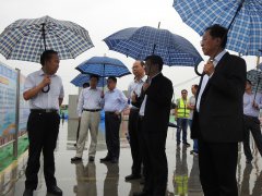 市領(lǐng)導(dǎo)一行調(diào)研淄博市魯山大道——魯泰大道互通立交橋工程進展情況