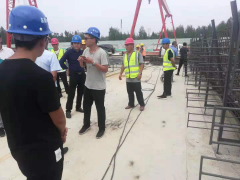 青蘭項目部總監(jiān)辦、駐地辦對我部試驗梁工作進(jìn)行現(xiàn)場檢測