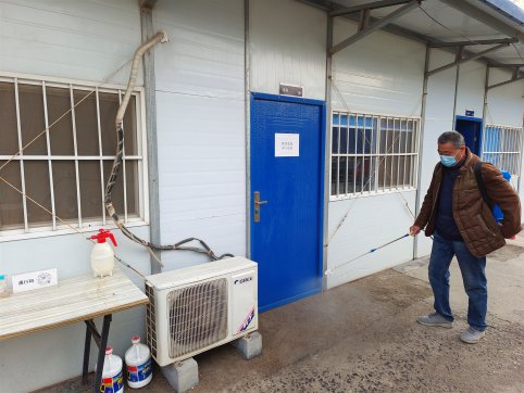 抗擊疫情，淄川拌合站在行動